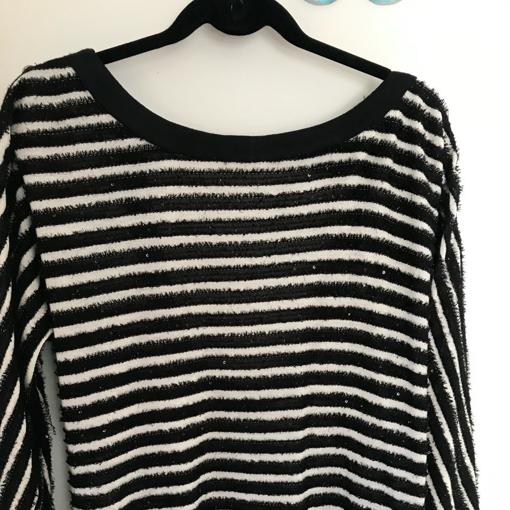 Striped sexy back top